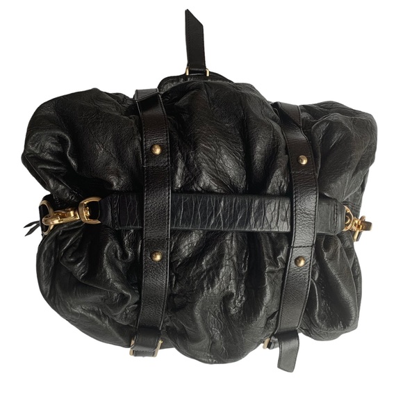 Botkier Black Leather Sasha Duffel Handbag - Picture 7 of 13